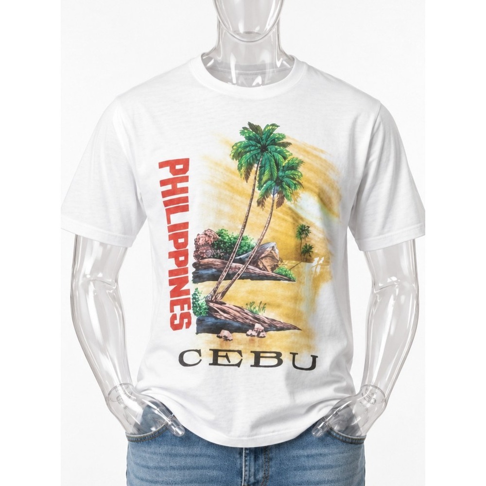 Dibuho Philippines Cebu Hand Painted Graphic Tee 90s VTG SKUM068